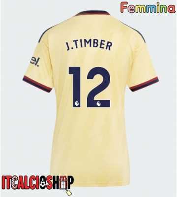 Arsenal Jurrien Timber #12 Terza Maglia Femmina 2026-27 Manica Corta